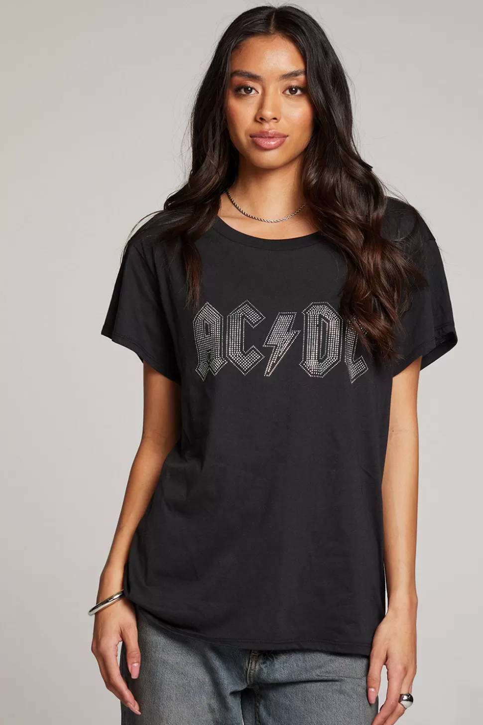 Chaser Brand AC/DC Studded Logo Tee Discount