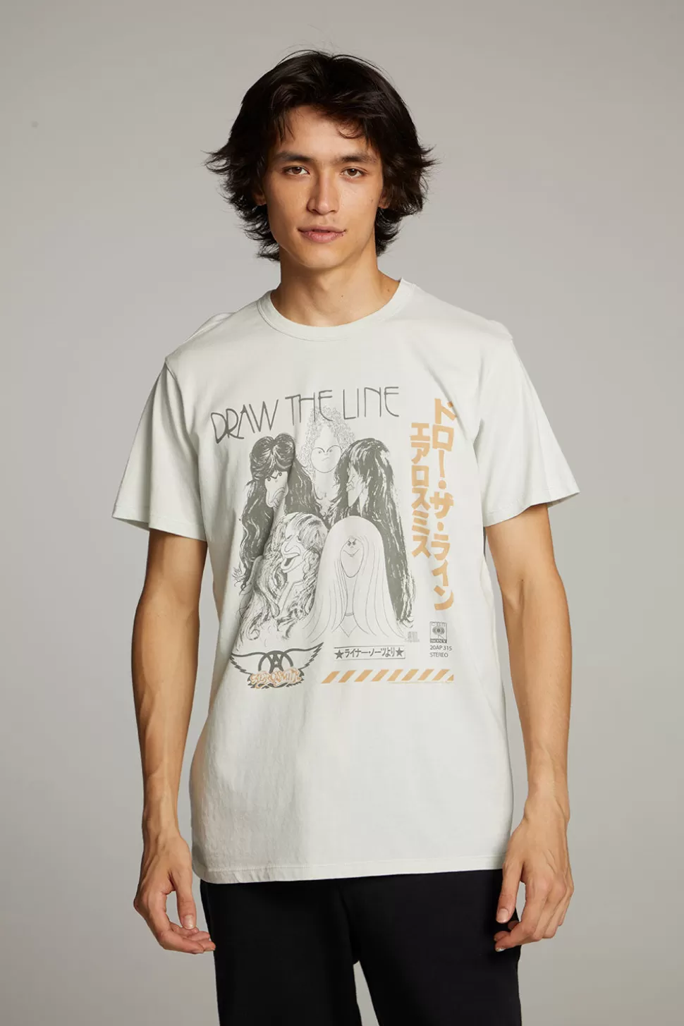 Chaser Brand Aerosmith Draw The Line Crew Neck Tee Flash Sale