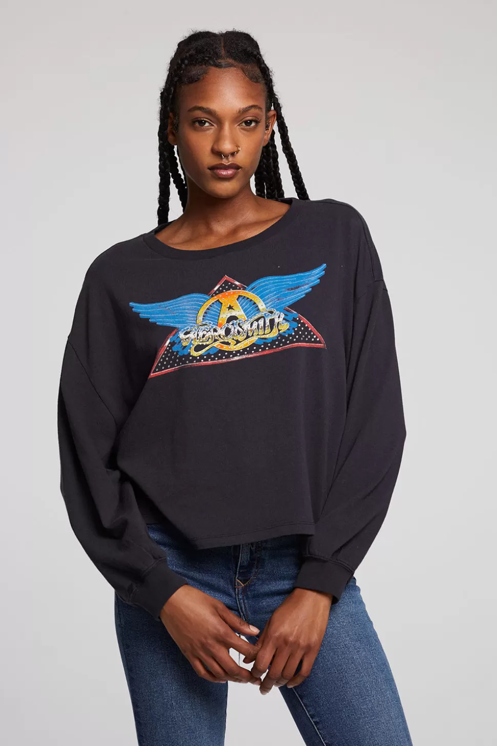 Chaser Brand Aerosmith Rock In A Hard Place Long Sleeve Fashion