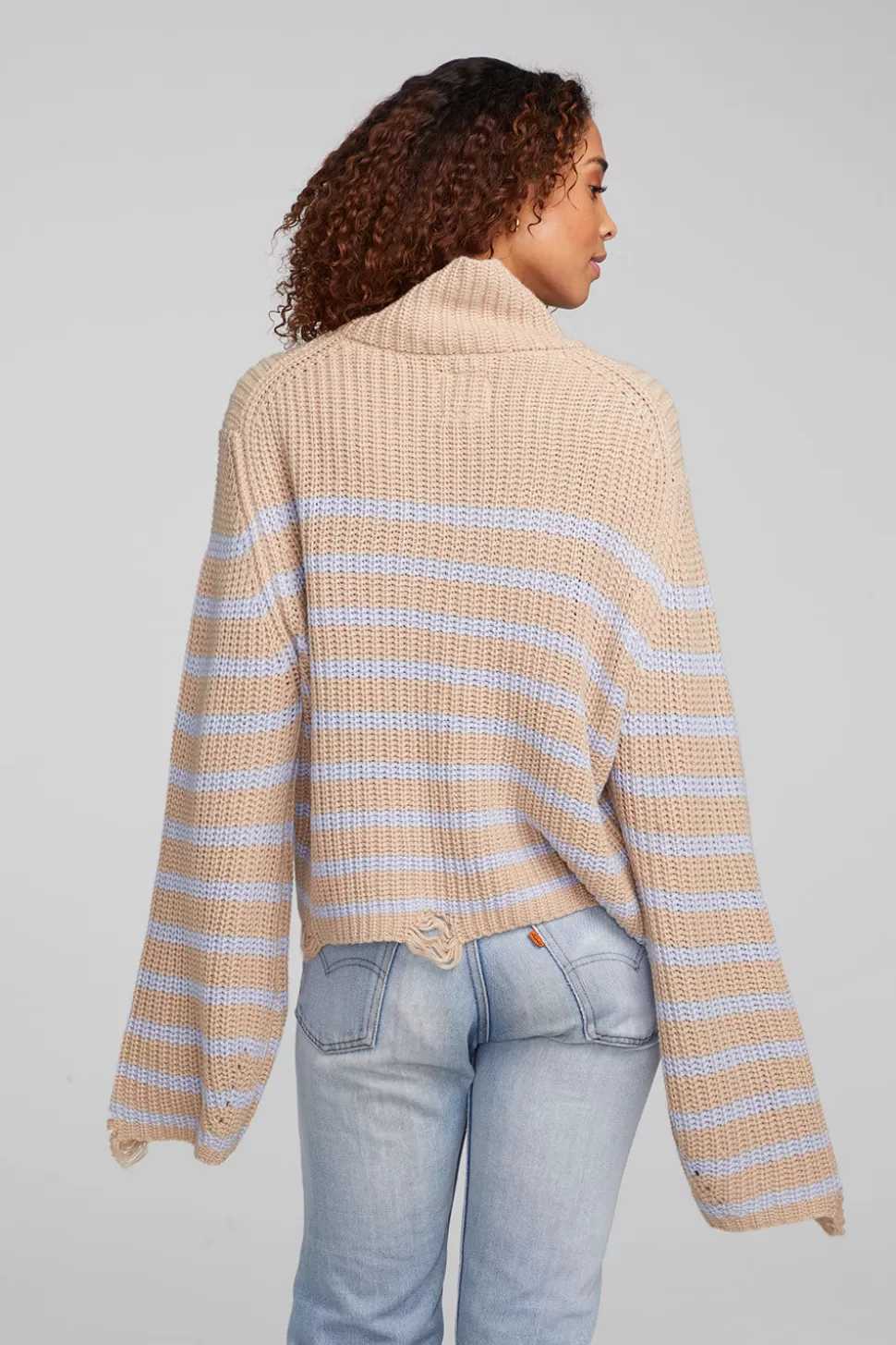 Chaser Brand Aimee Fairfax Stripe Pullover Flash Sale