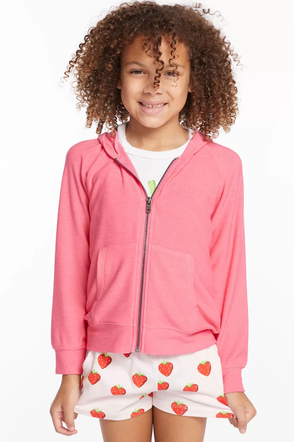 Chaser Brand Alana Orchid Girls Zip Up Hoodie Online