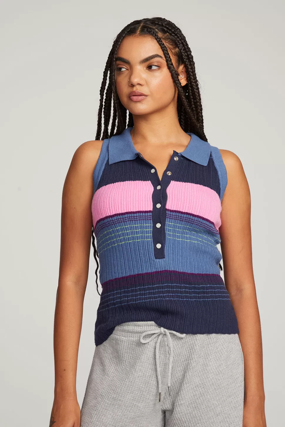 Chaser Brand Alice Venice Stripe Tank Sale