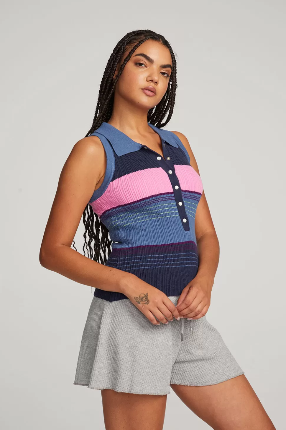 Chaser Brand Alice Venice Stripe Tank Sale