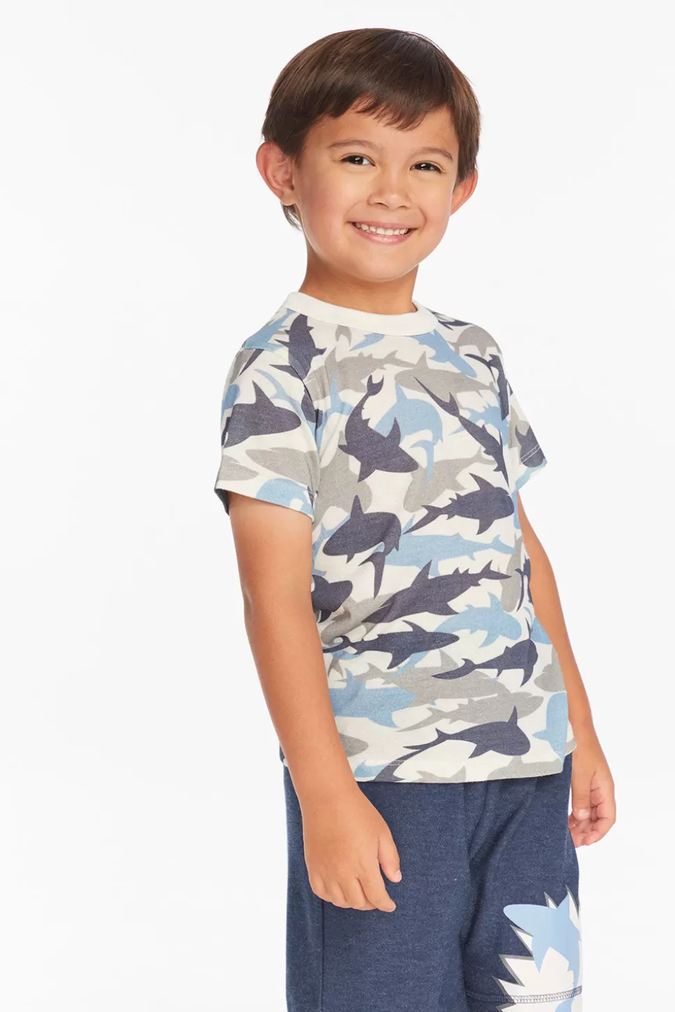 Chaser Brand All Over Camo Shark Boys Tee Outlet