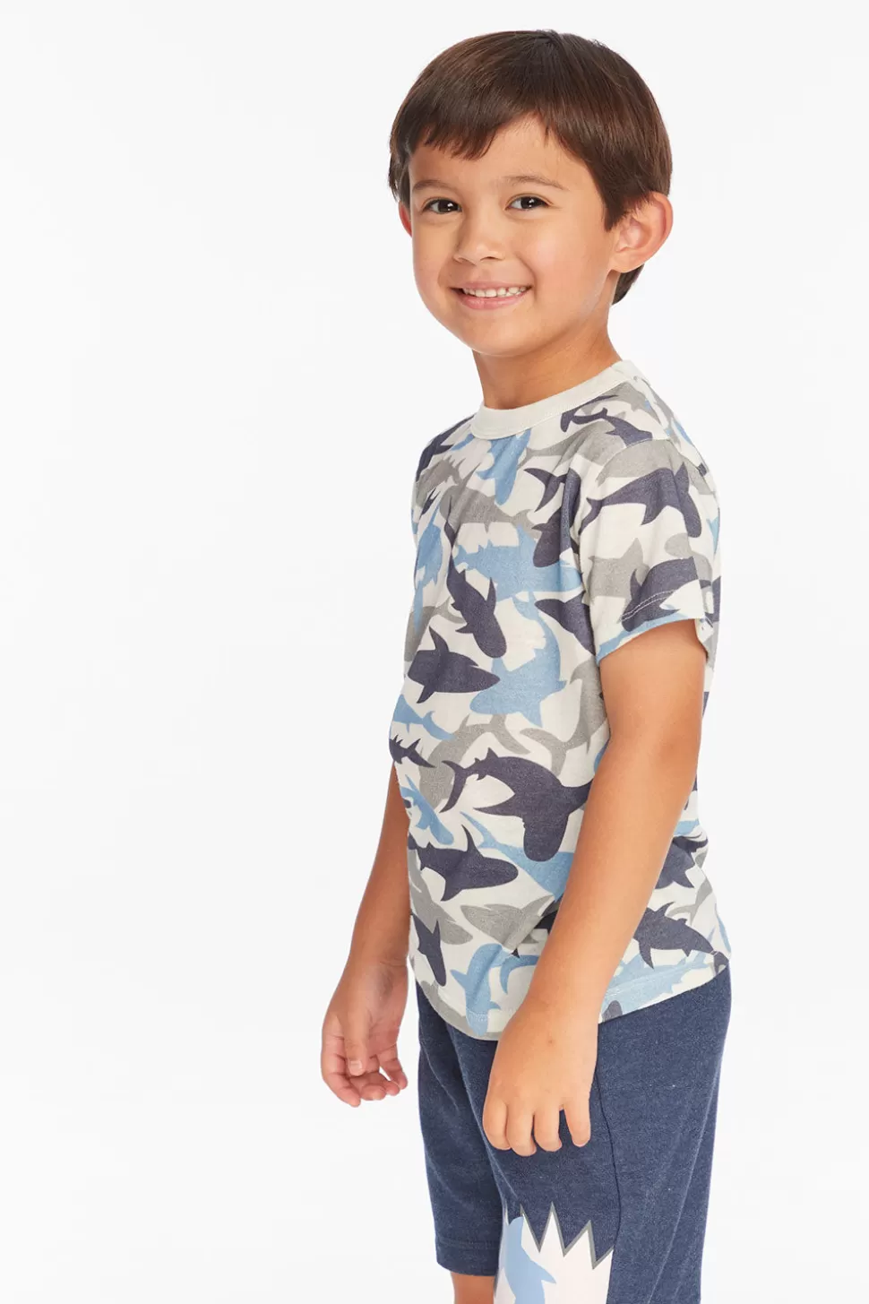 Chaser Brand All Over Camo Shark Boys Tee Outlet