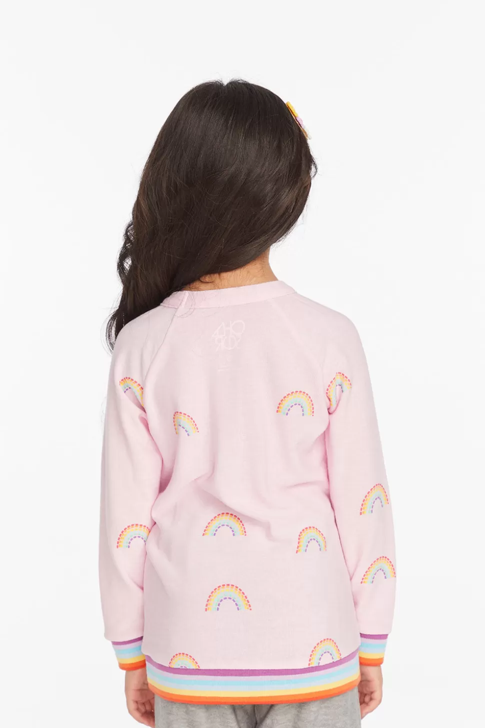 Chaser Brand All Over Rainbow Girls Pullover Best Sale