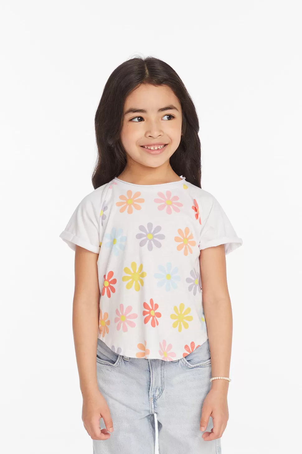 Chaser Brand Allover Flower Girls Shirt New