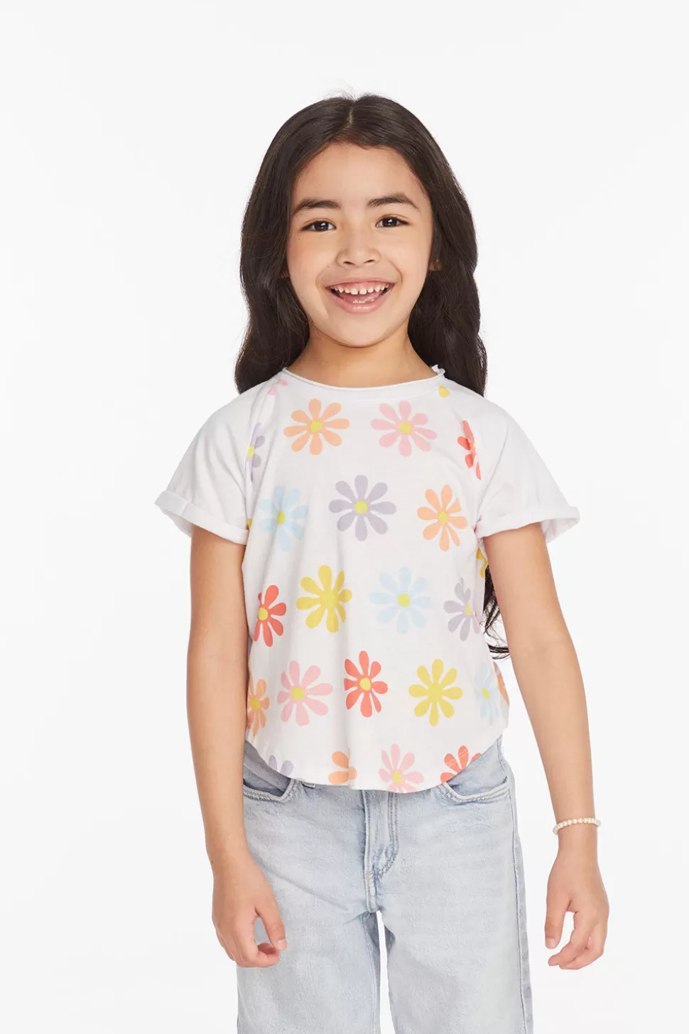 Chaser Brand Allover Flower Girls Shirt New