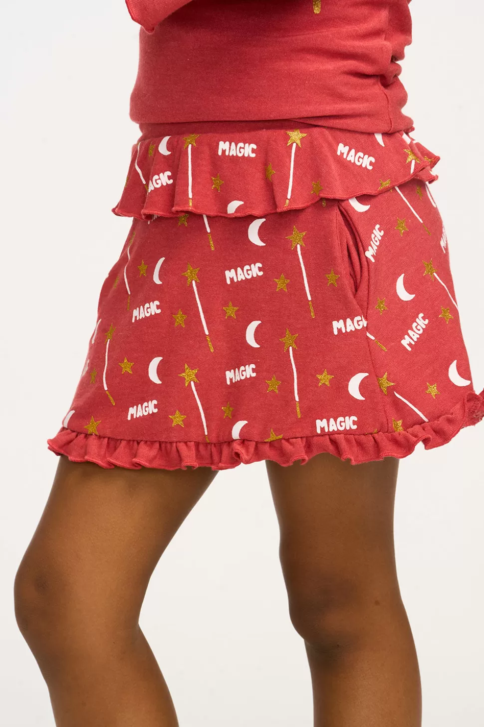 Chaser Brand Allover Magic Ruffle Skort Store