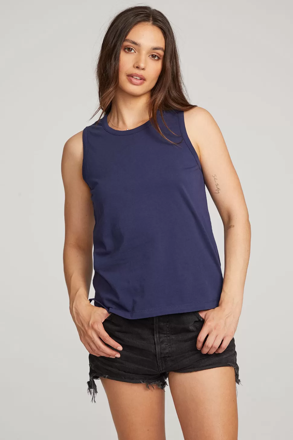 Chaser Brand Basic Sapphire Slit Tank Clearance