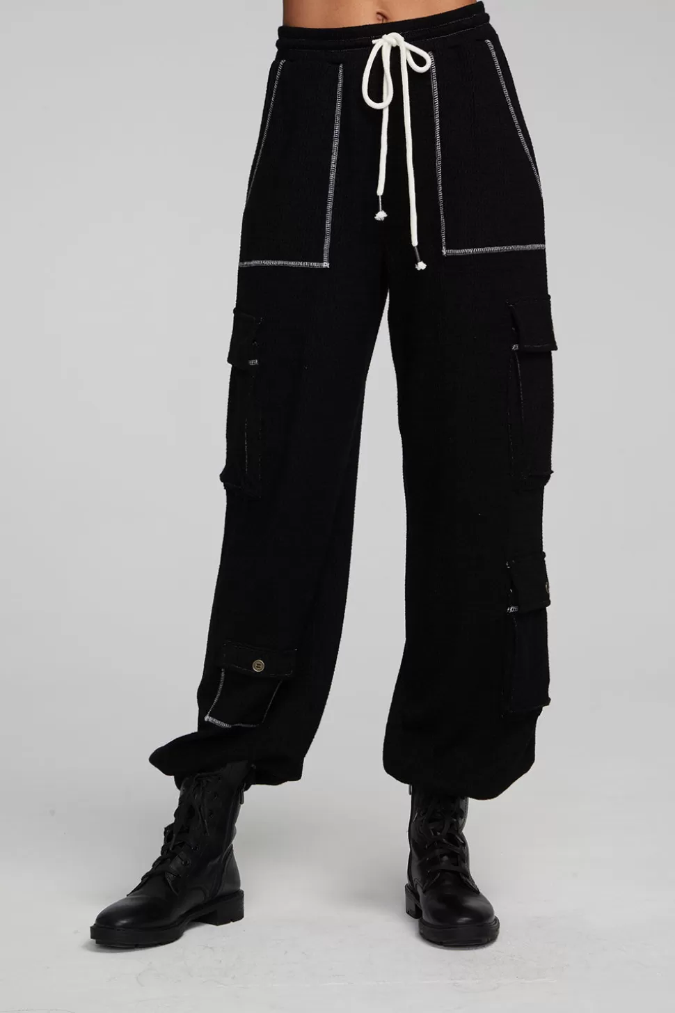 Chaser Brand Bily Shadow Black Jogger Discount