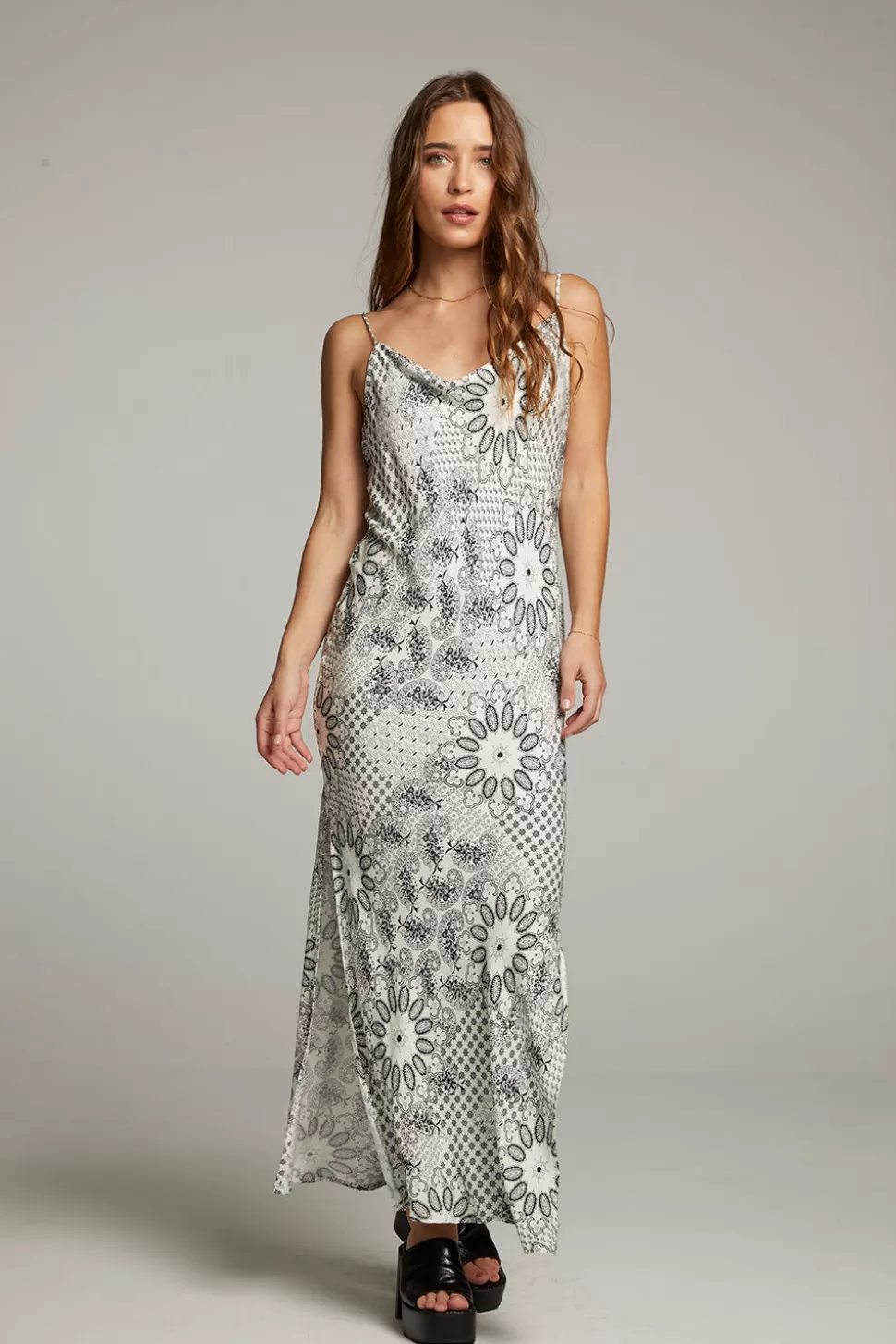 Chaser Brand Bleeker Paisley Bandana Slip Dress Flash Sale