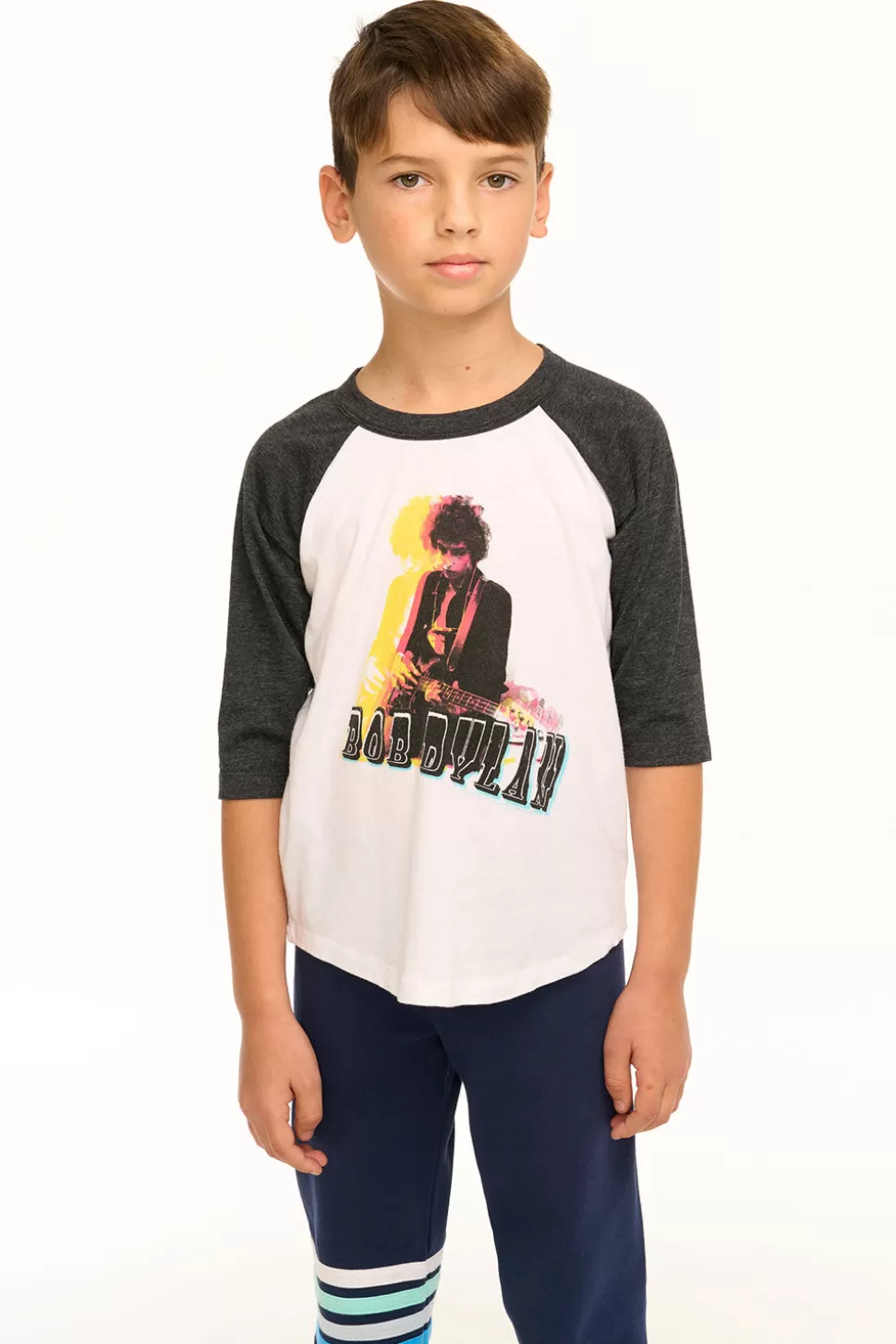 Chaser Brand Bob Dylan - Optical Illusion Baseball Tee Store