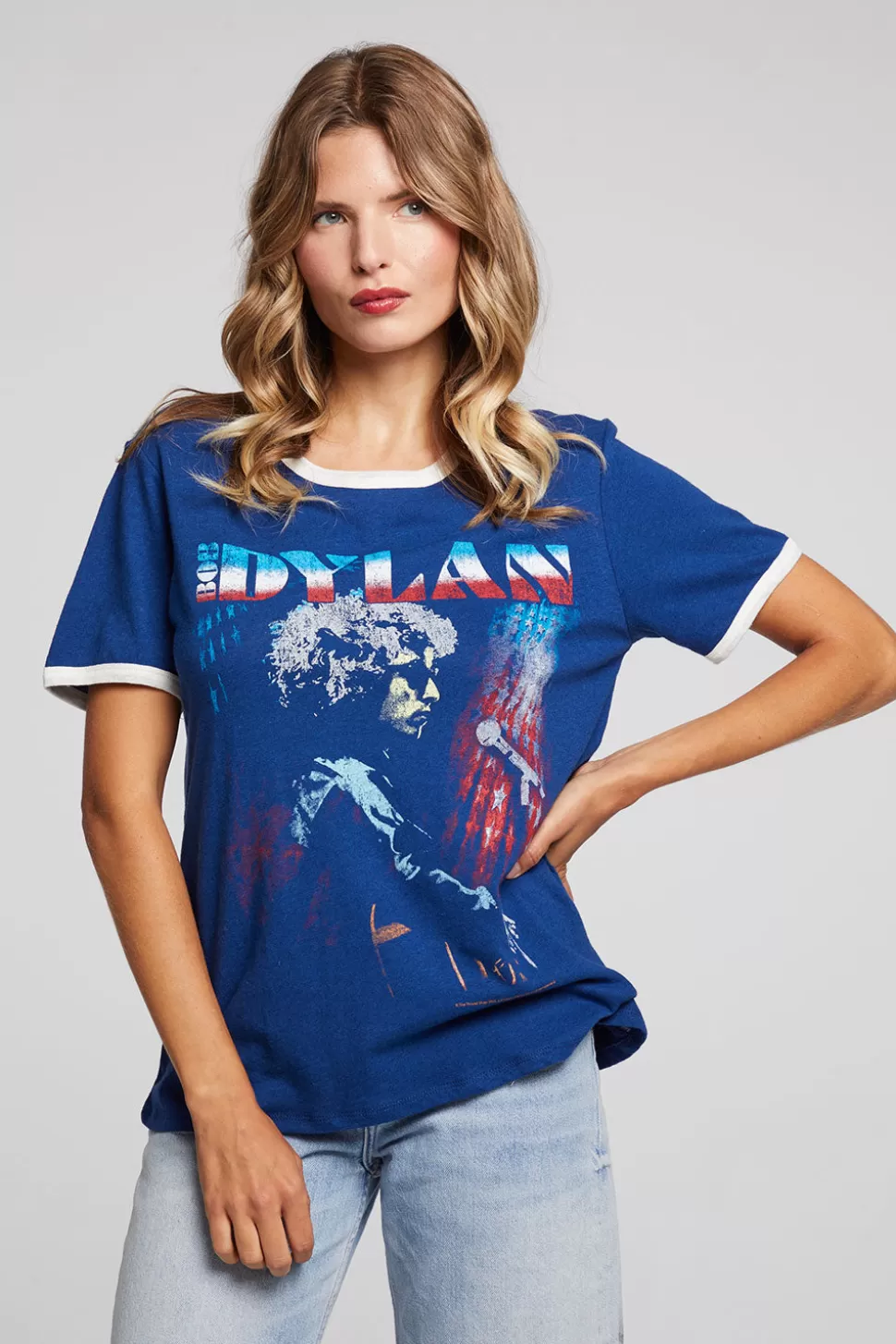 Chaser Brand Bob Dylan Stars And Stripes Praiano Tee New