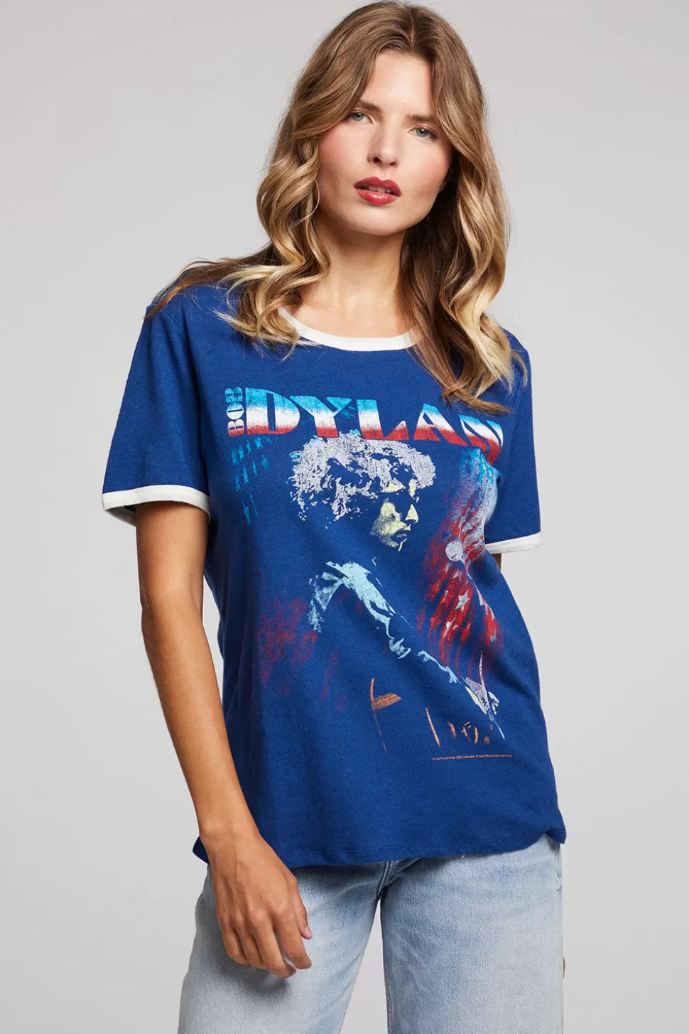 Chaser Brand Bob Dylan Stars And Stripes Praiano Tee New