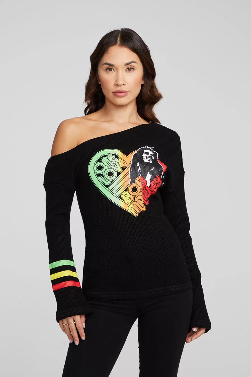 Chaser Brand Bob Marley One Love Long Sleeve Clearance