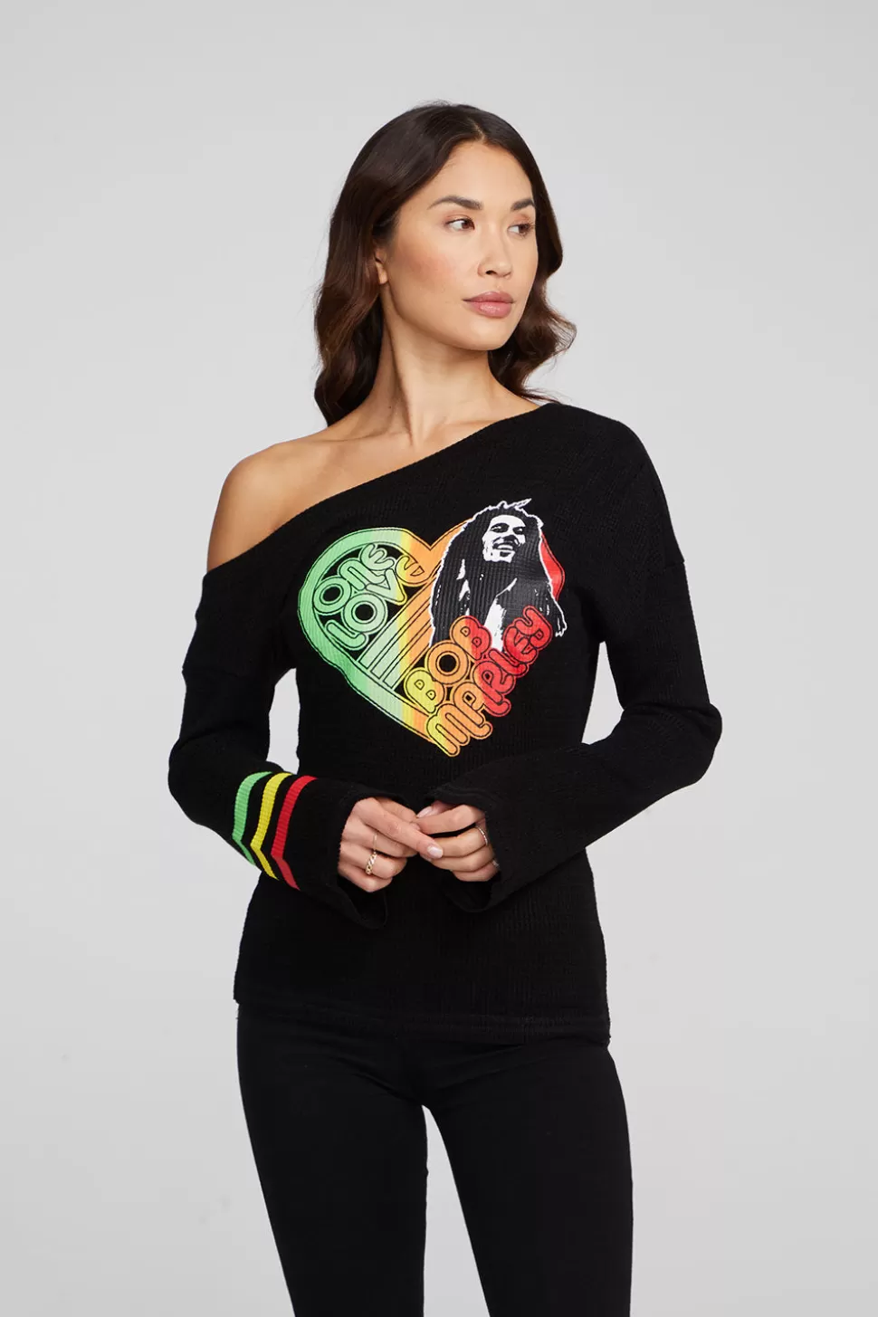 Chaser Brand Bob Marley One Love Long Sleeve Clearance