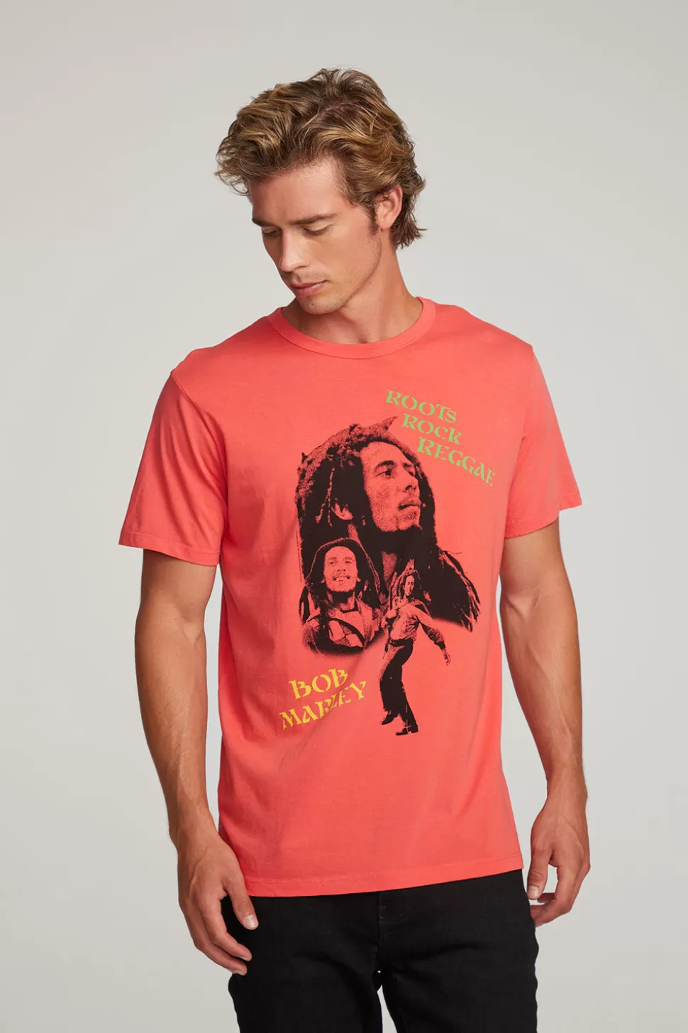 Chaser Brand Bob Marley Roots Rock Reggae Mens Tee Discount