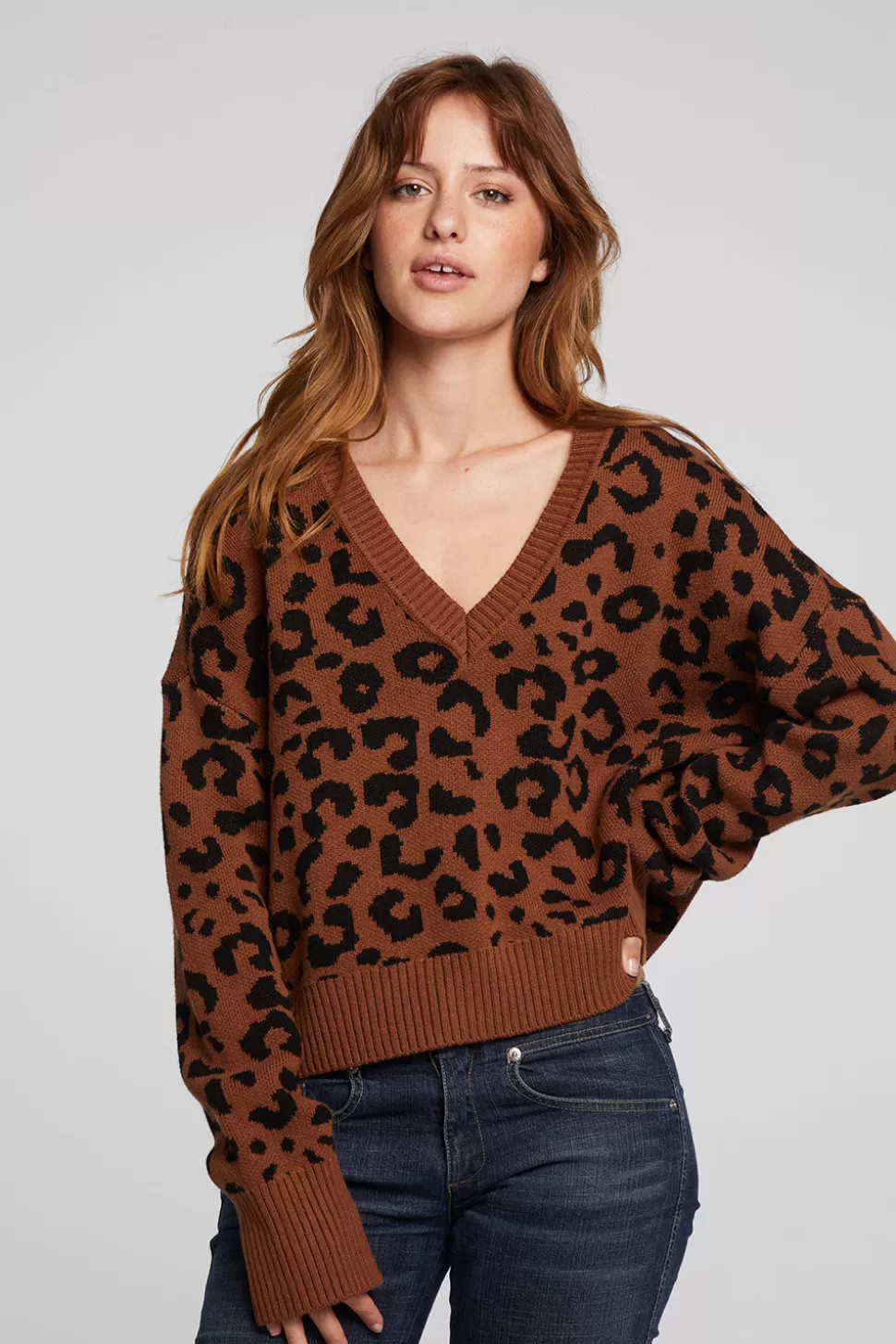 Chaser Brand Bolinas Leopard Print Pullover Best Sale