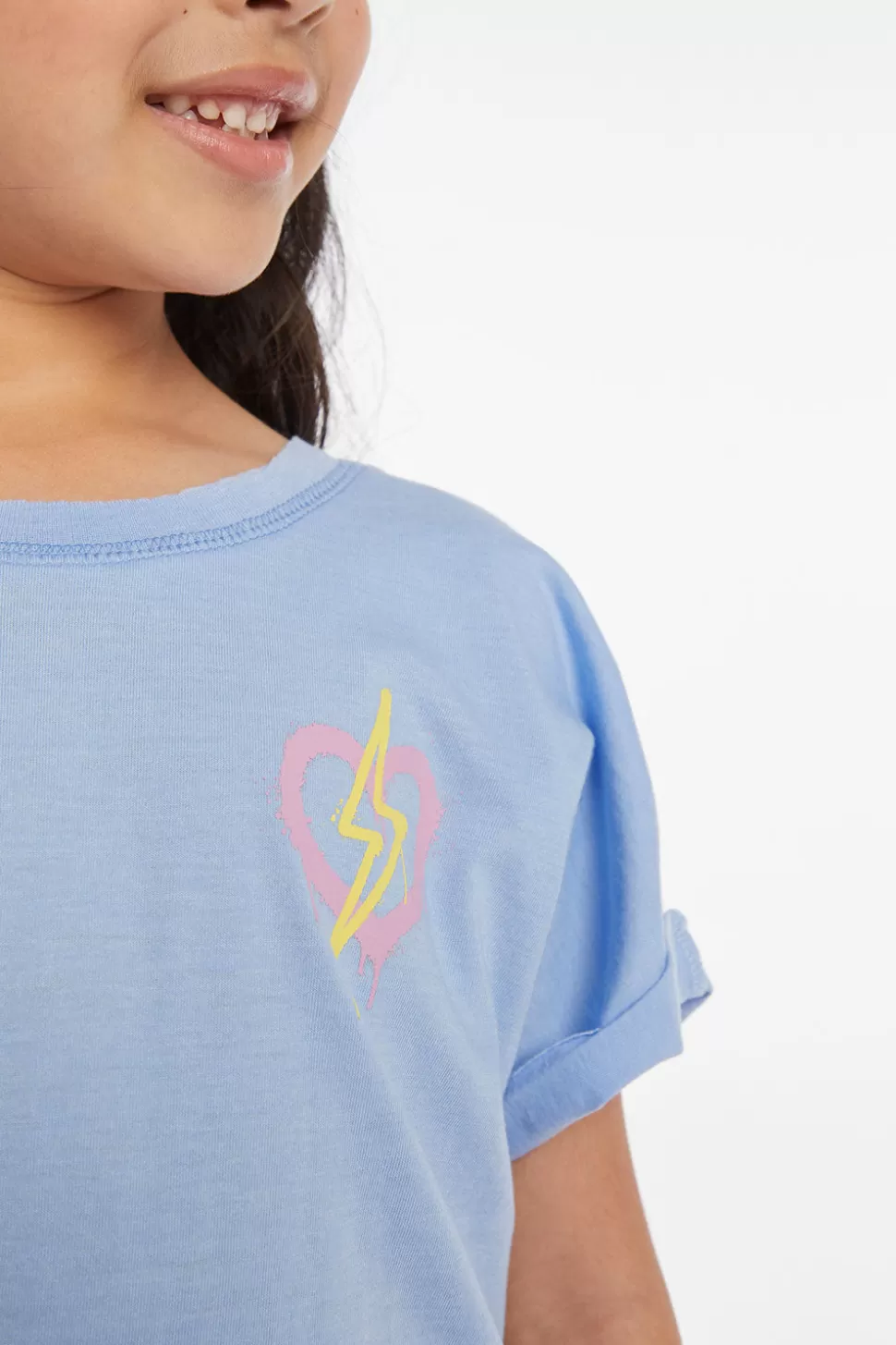 Chaser Brand Bolt Heart Girls Tee Online