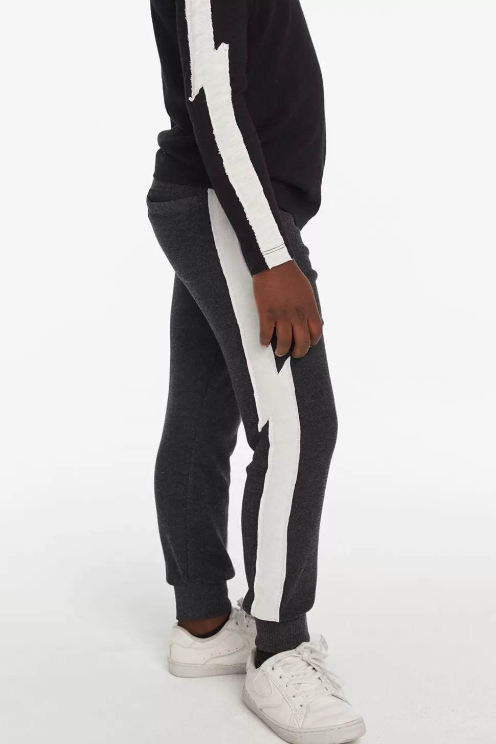 Chaser Brand Bolt Licorice Joggers Sale