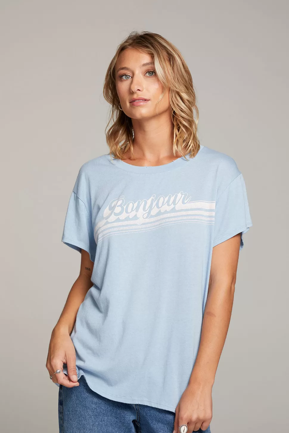 Chaser Brand Bonjour Tee Clearance