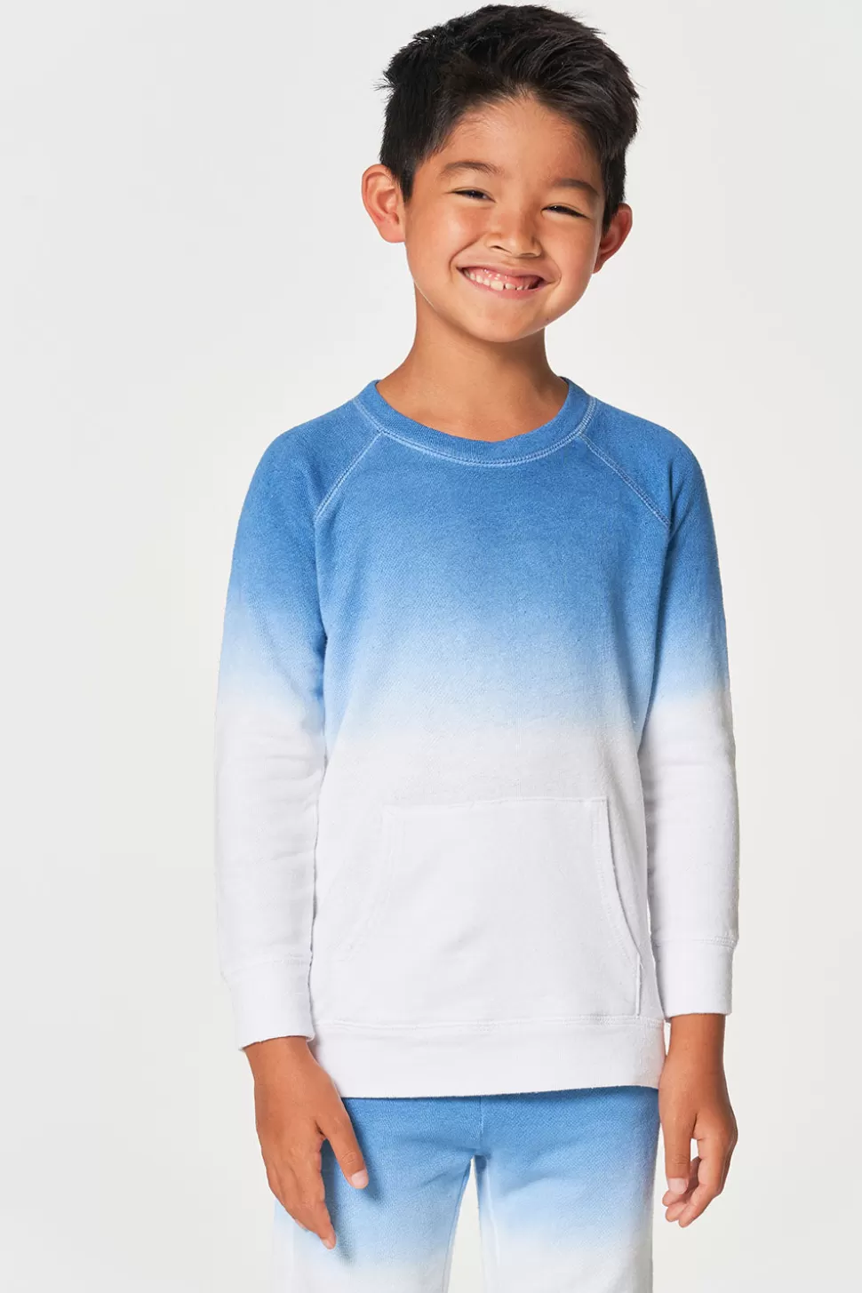 Chaser Brand Boys Linen French Terry Long Sleeve Kanga Pocket Pullover Outlet