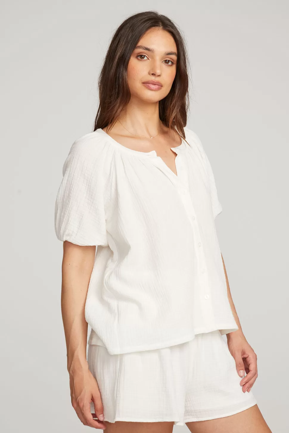 Chaser Brand Brentwood White Blouse Shop