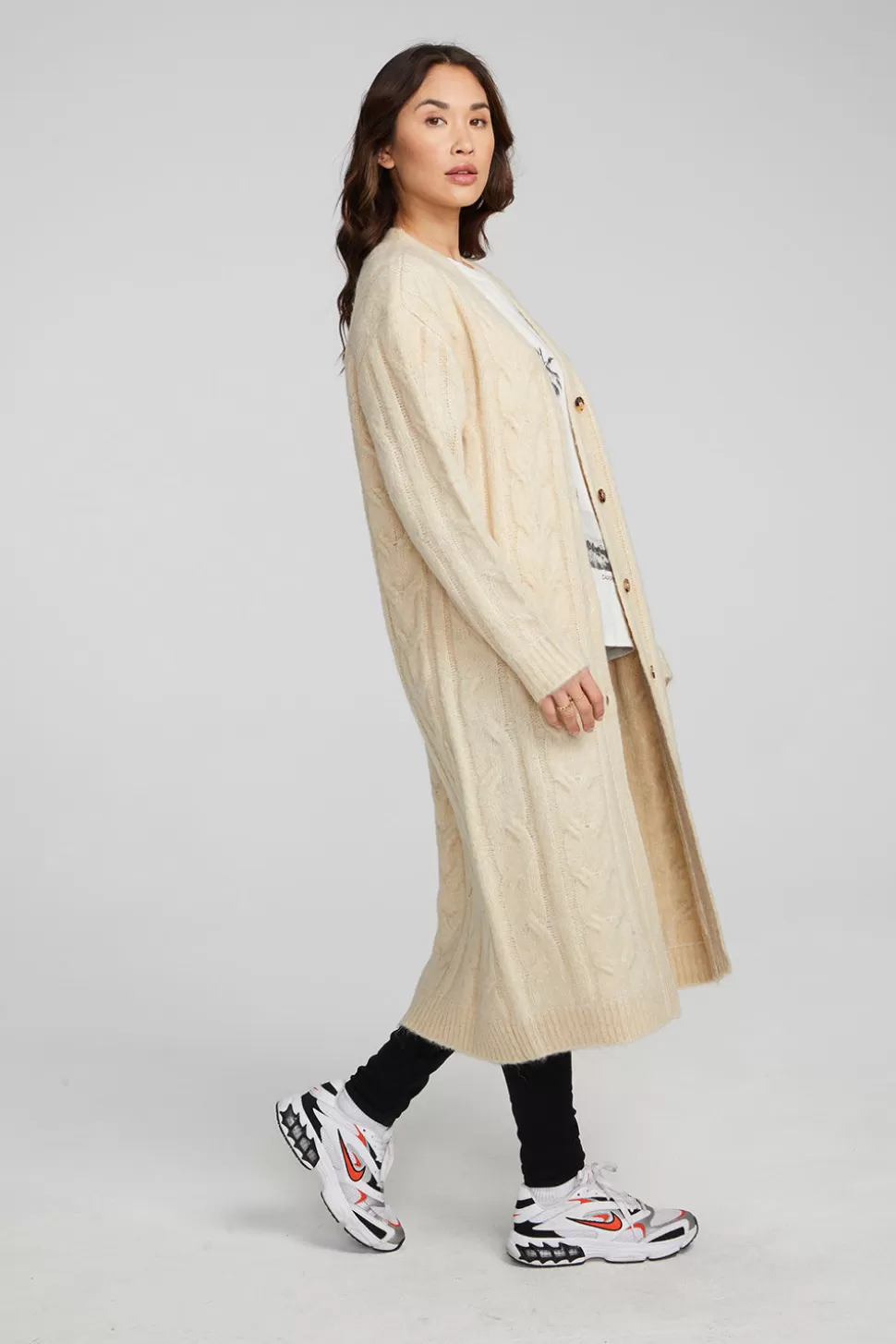 Chaser Brand Bridge Macaroon Long Cardigan Store