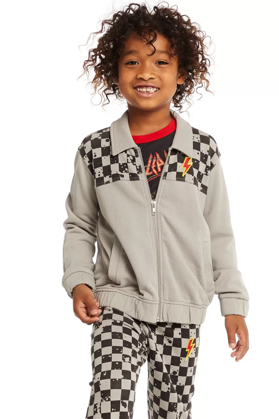 Chaser Brand Brody Splatter Checker Jacket Clearance