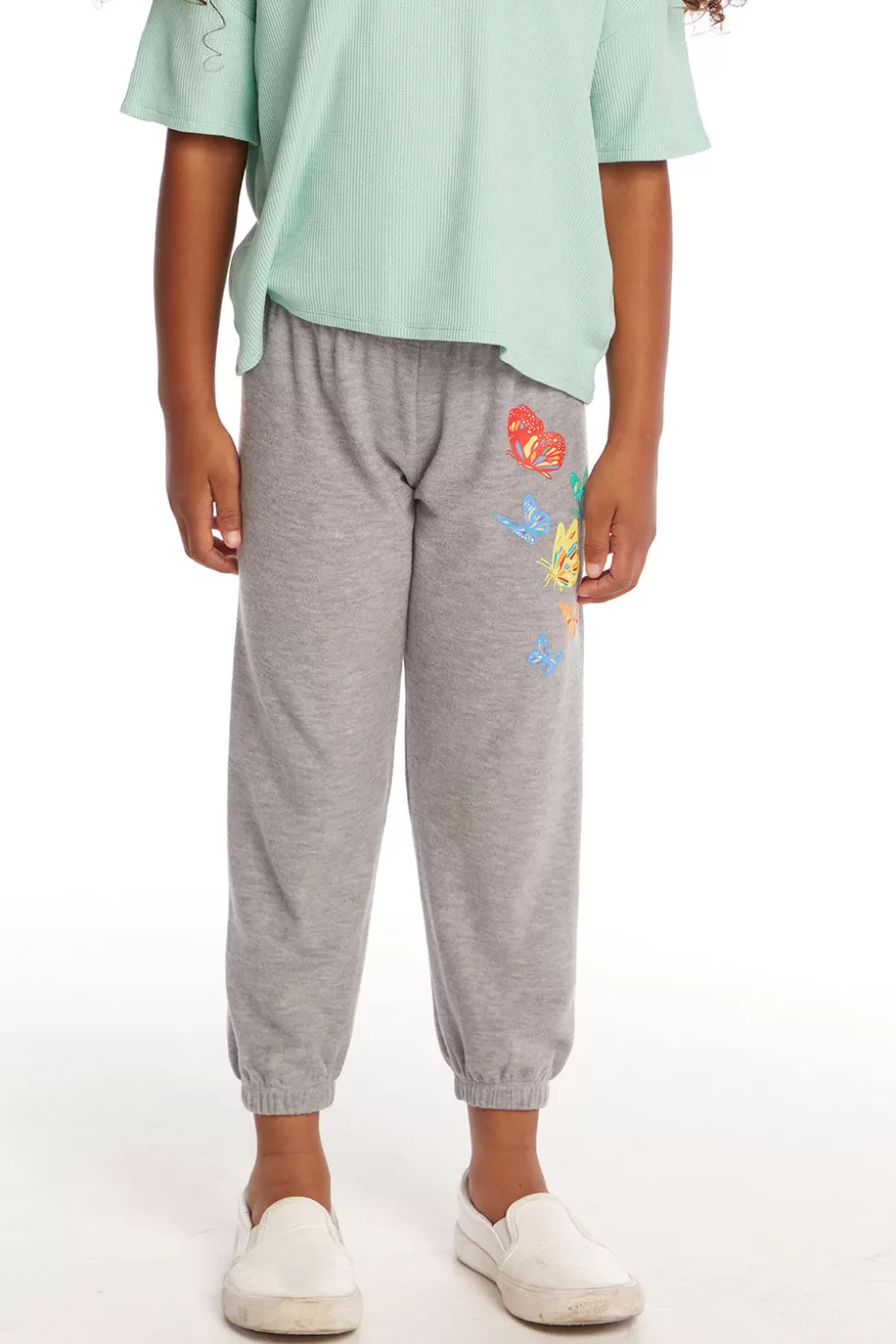 Chaser Brand Butterflies Girls Cozy Knit Sweatpant Online