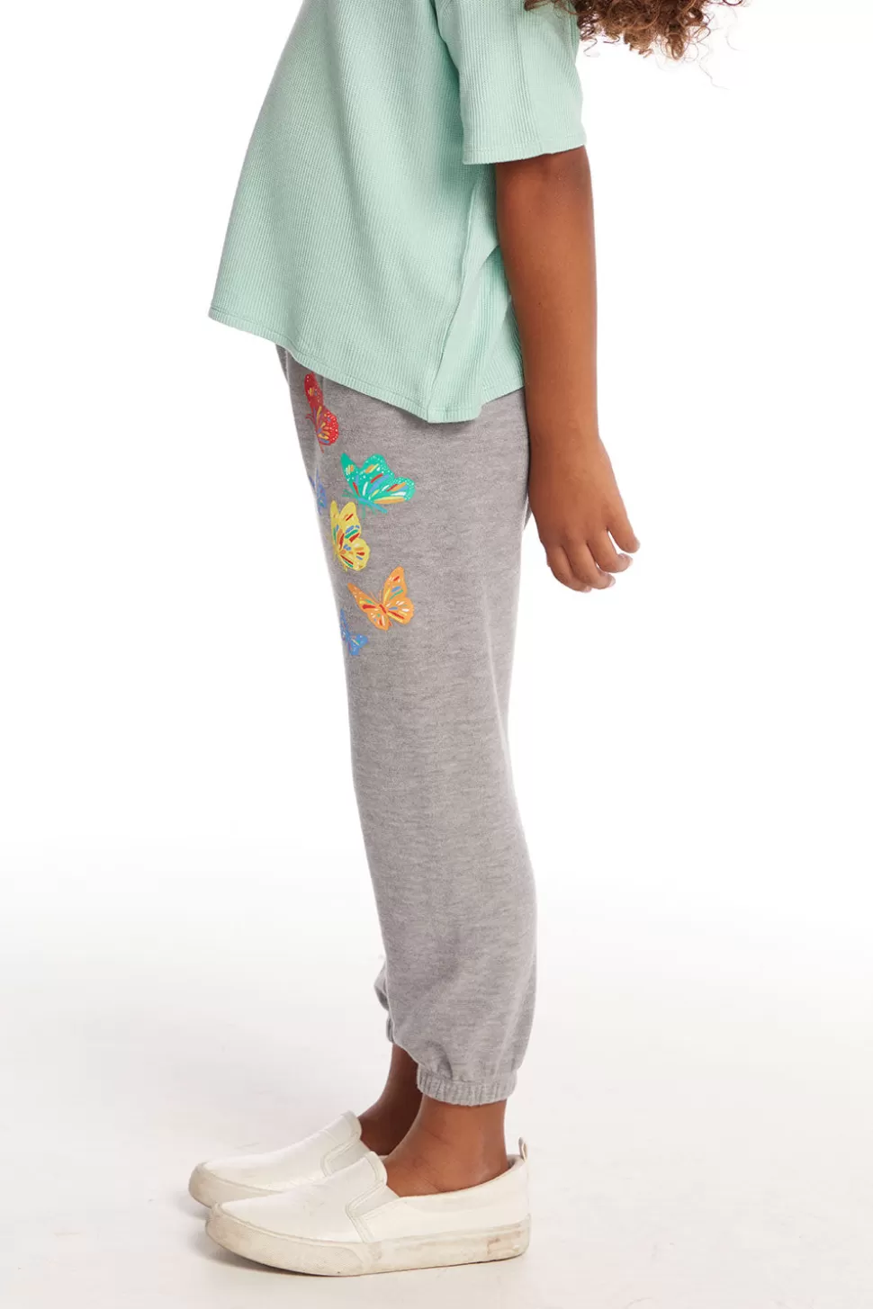 Chaser Brand Butterflies Girls Cozy Knit Sweatpant Online