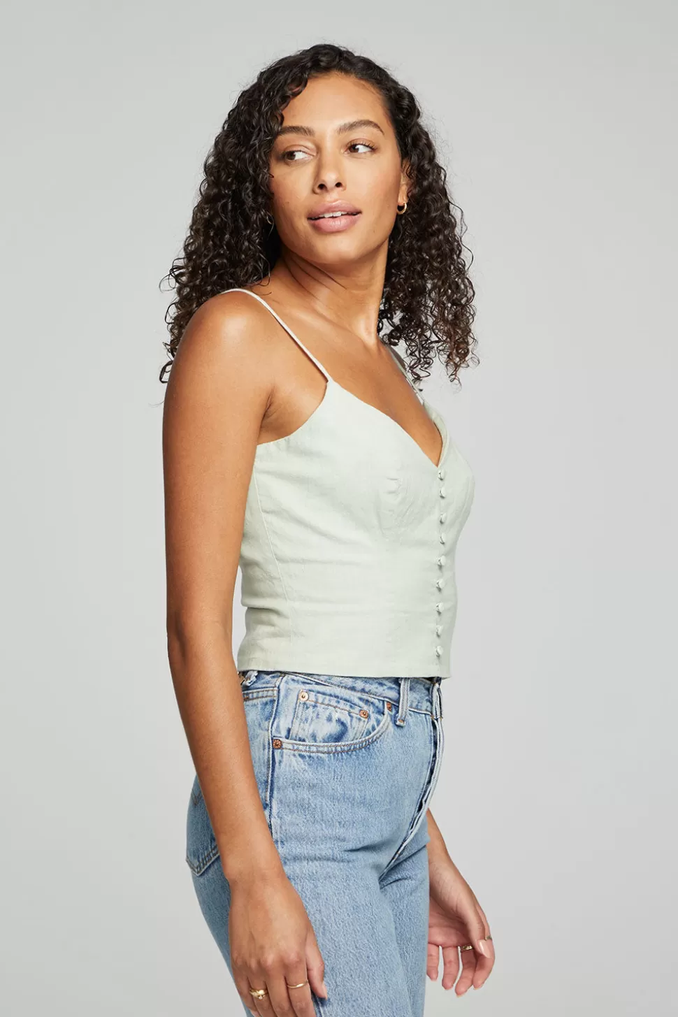 Chaser Brand Cara Tank Top - Sage Hot