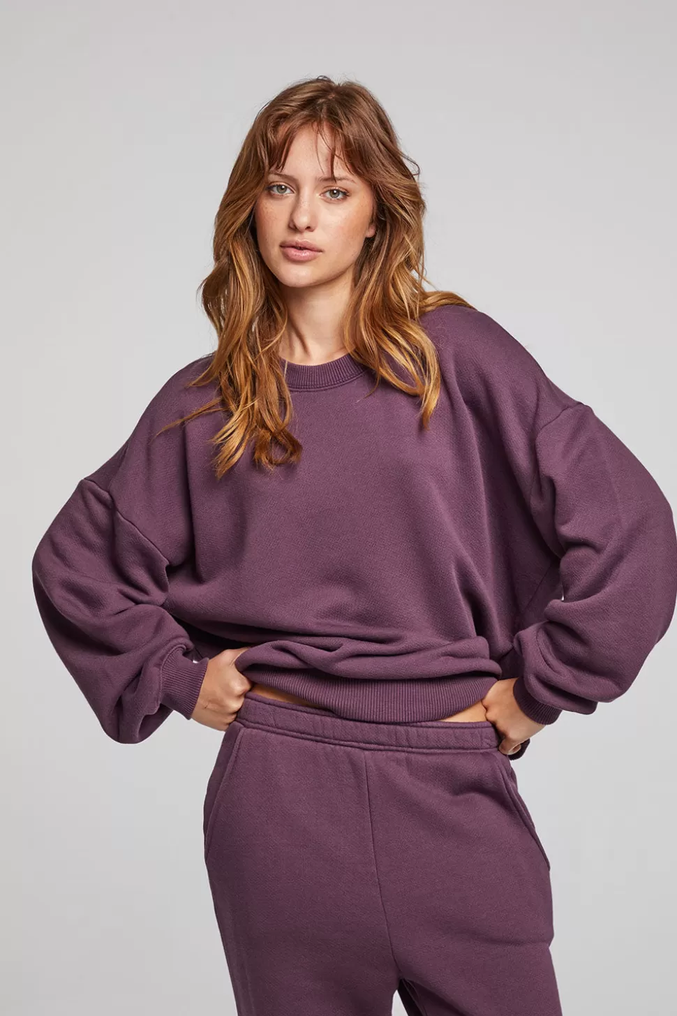 Chaser Brand Casbah Plum Perfect Pullover Best Sale