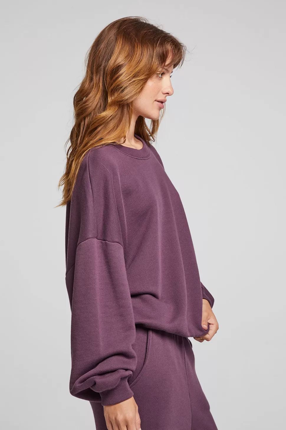 Chaser Brand Casbah Plum Perfect Pullover Best Sale