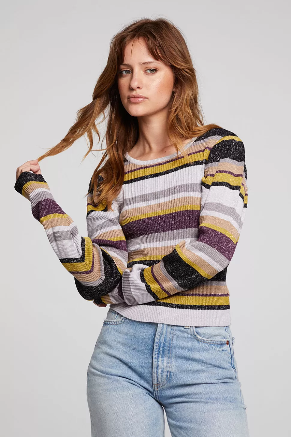 Chaser Brand Collins Haight Street Stripe Top New