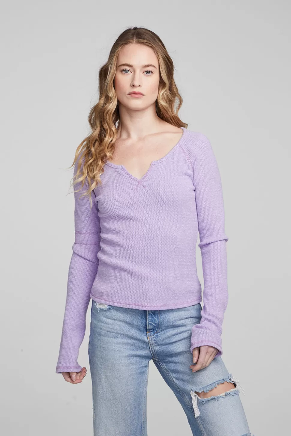 Chaser Brand Cooper Digital Lavender Long Sleeve Store