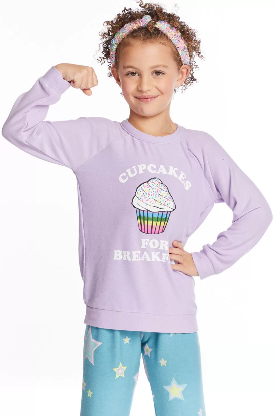 Chaser Brand Cupcakes For Breakfast Girls Pullover New