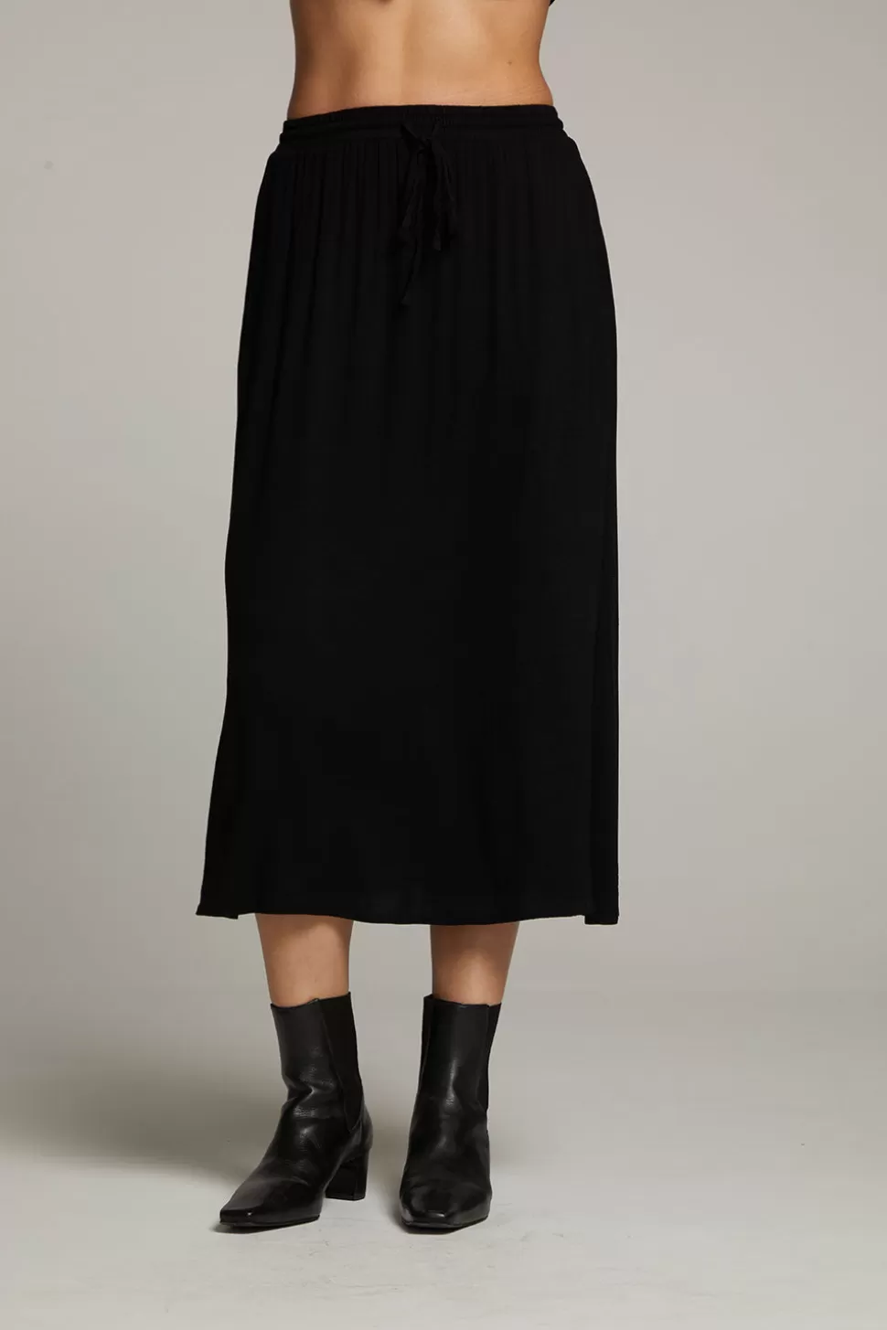 Chaser Brand Darby Licorice Midi Skirt Cheap