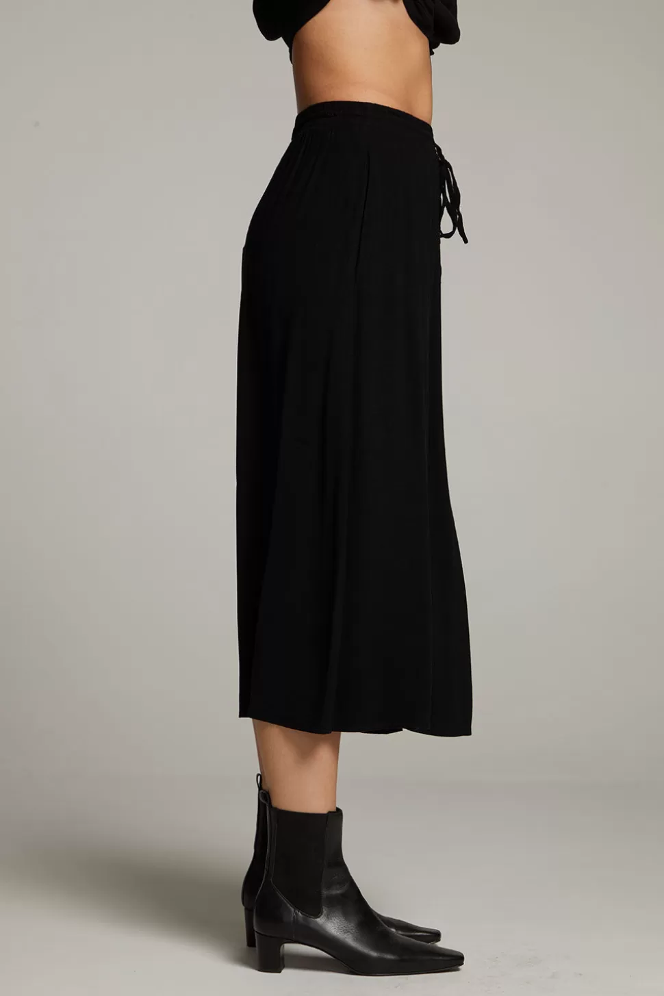 Chaser Brand Darby Licorice Midi Skirt Cheap