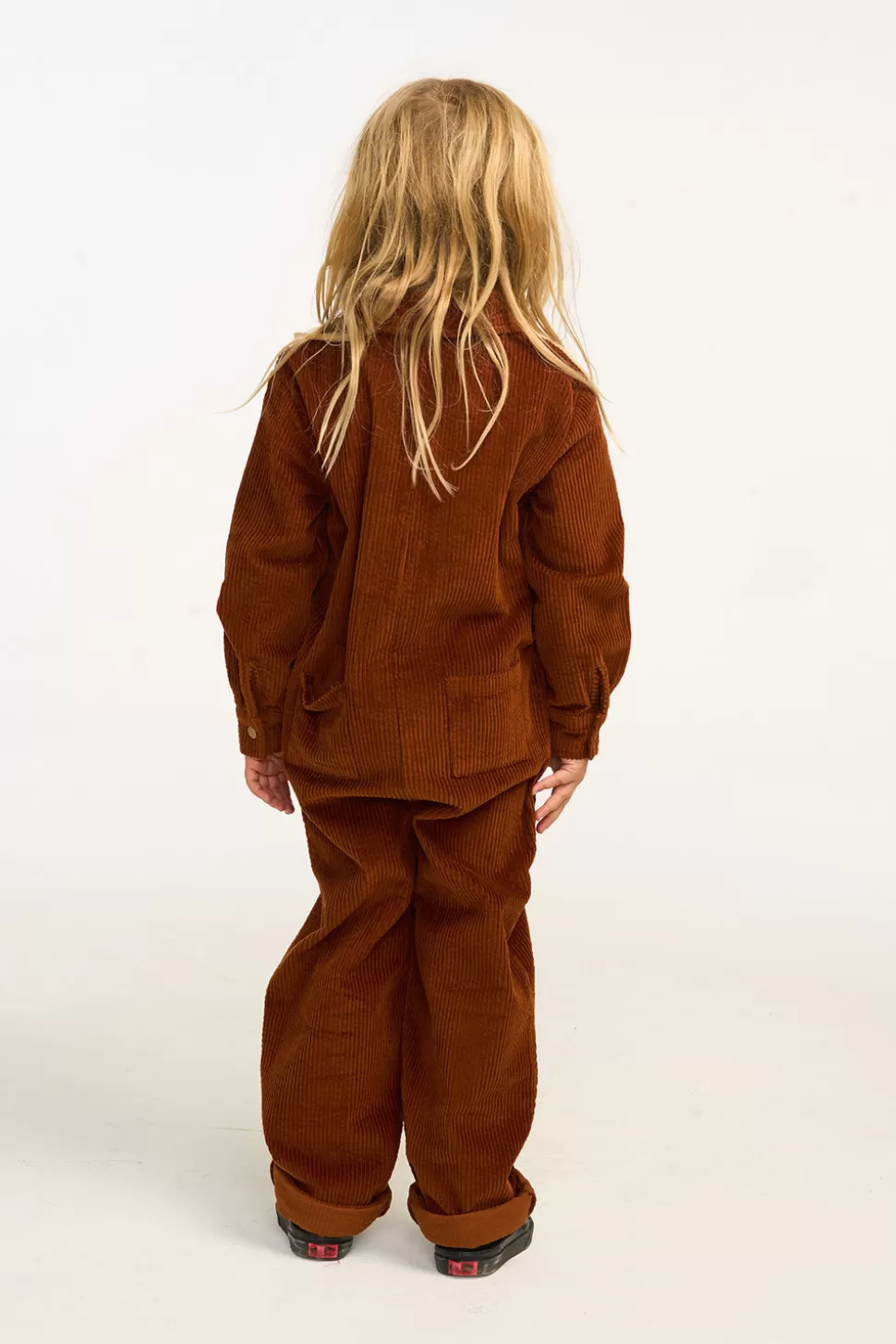 Chaser Brand David Walnut Brown Corduroy Jumpsuit Clearance