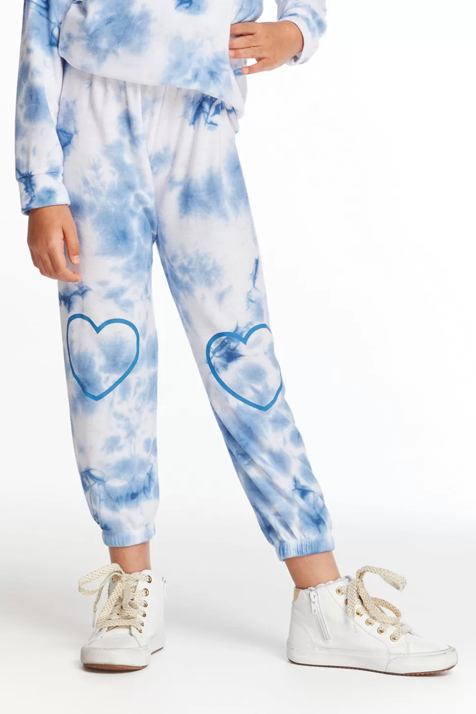 Chaser Brand Denim Tie Dye Heart Cozy Knit Sweatpant Flash Sale