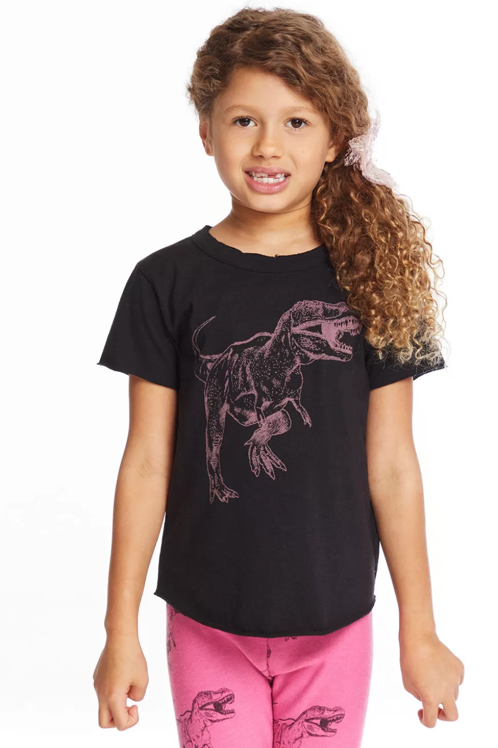 Chaser Brand Dino Time Girls Crew Neck Tee Online