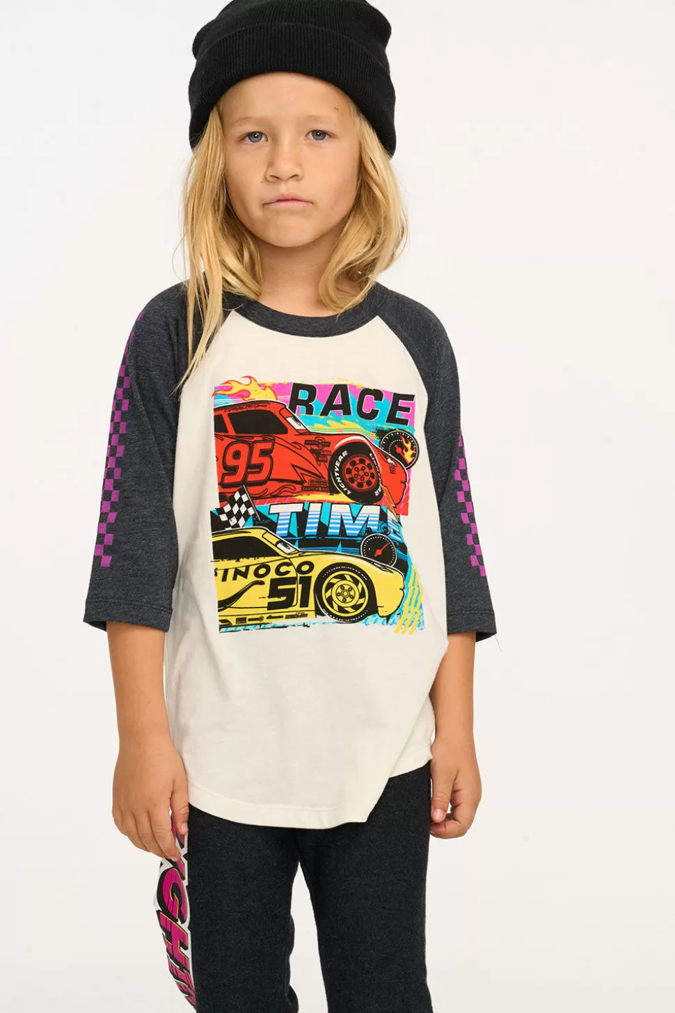 Chaser Brand Disney・Pixar Cars Race Time Baseball Tee New