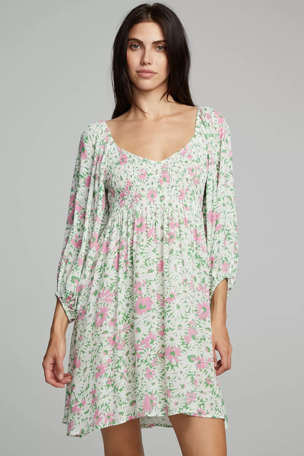 Chaser Brand Dolce Mini Dress - Daisy Floral Print Store