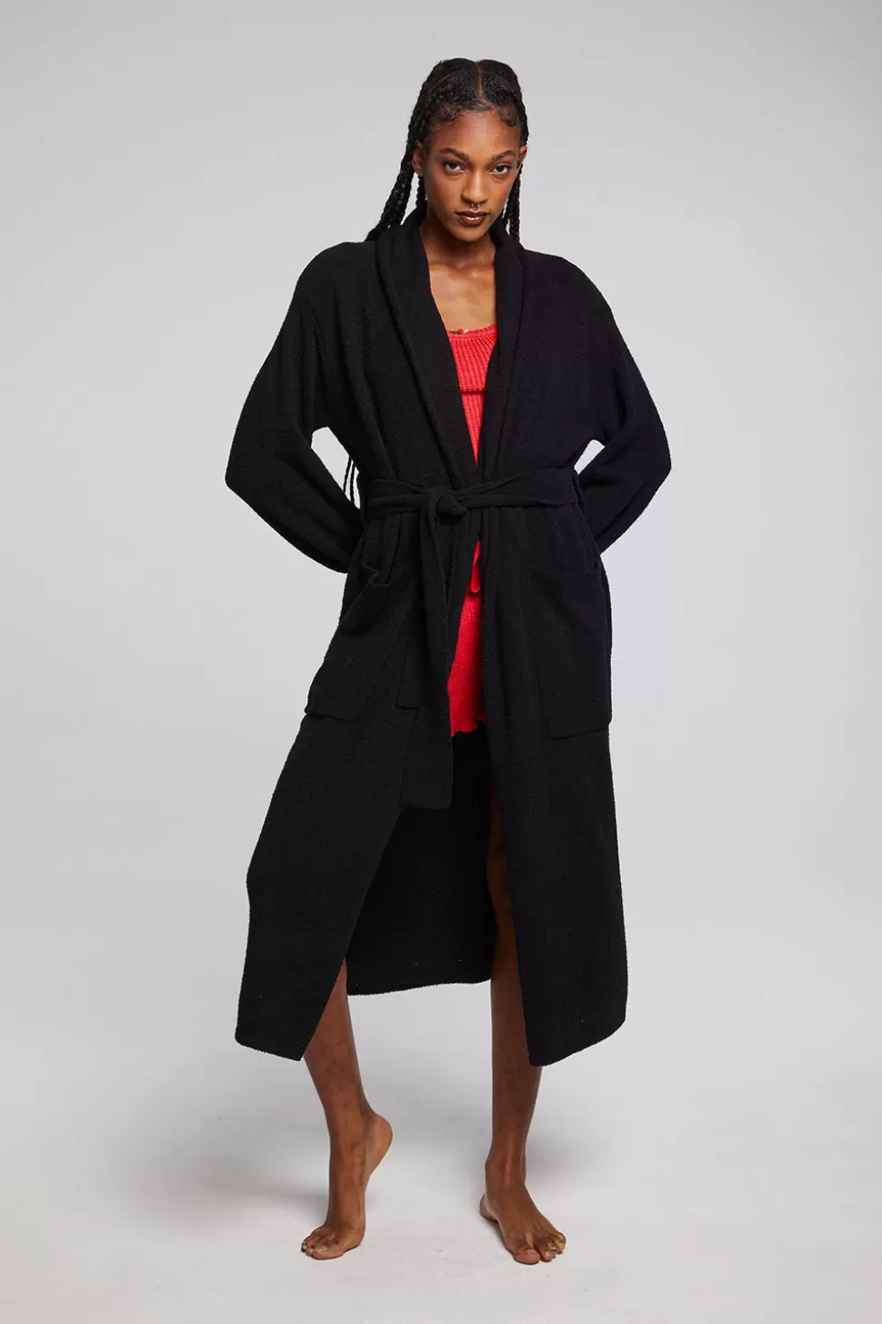 Chaser Brand Evee Maxi Licorice Cardigan Outlet