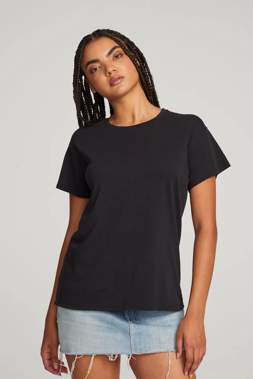 Chaser Brand Everyday Essential Black Crew Neck Tee Shop