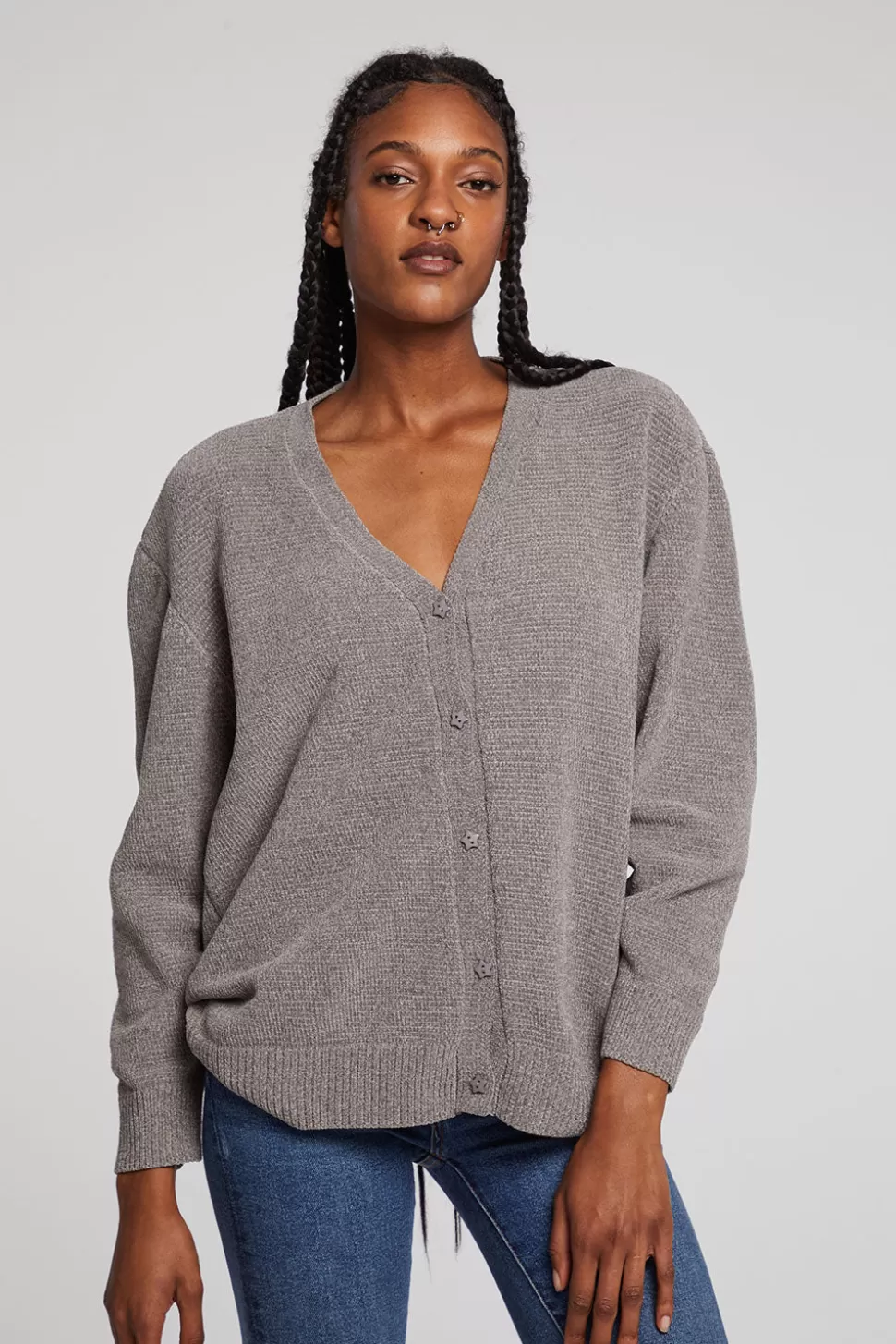 Chaser Brand Fairfax Foggy City Cardigan Cheap