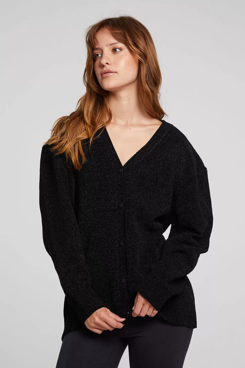 Chaser Brand Fairfax Licorice Cardigan Fashion