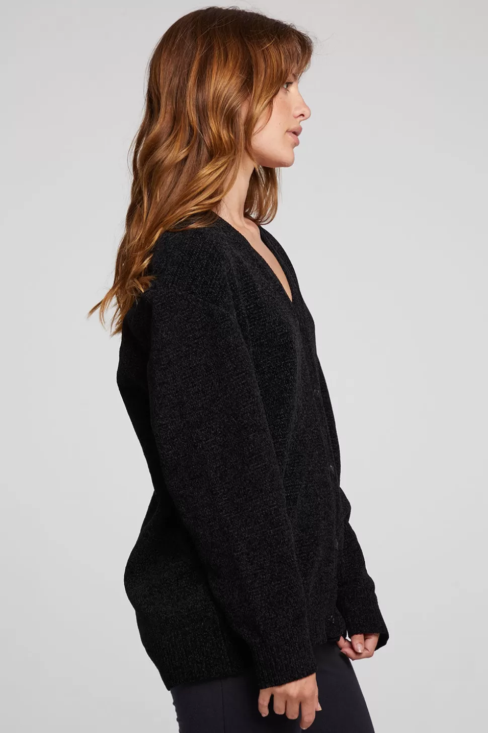 Chaser Brand Fairfax Licorice Cardigan Fashion